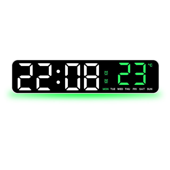 Digital Alarm Clock with Temperature Display Bowlift