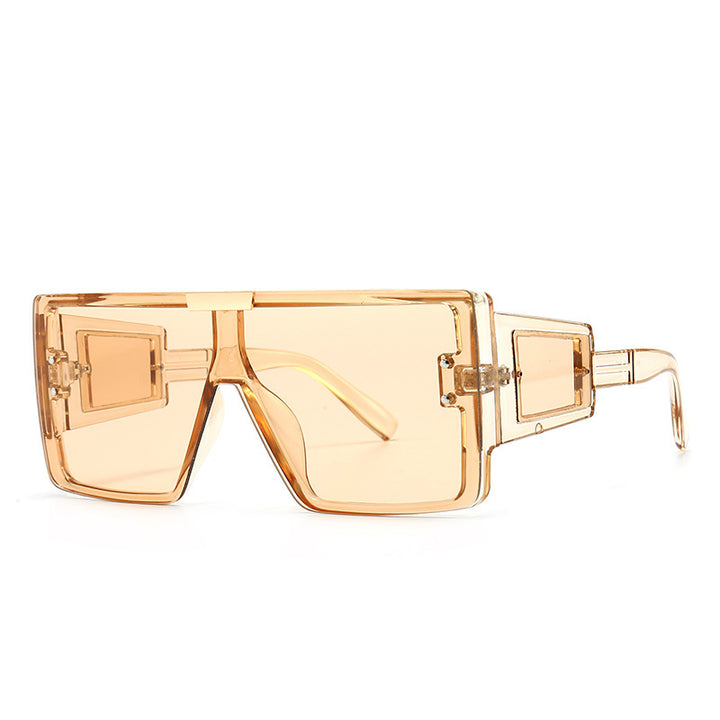 Women's stylish sunglasses in futuristic style with large frame Bowlift