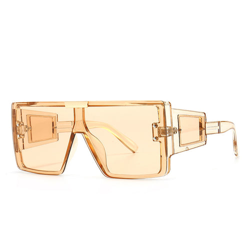Women's stylish sunglasses in futuristic style with large frame Bowlift