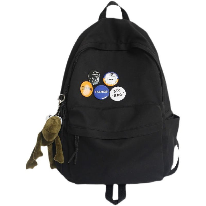 Backpack with Creative Button Design Bowlift