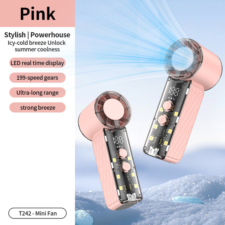 Unisex High-Performance Rechargeable Desktop Fan Bowlift