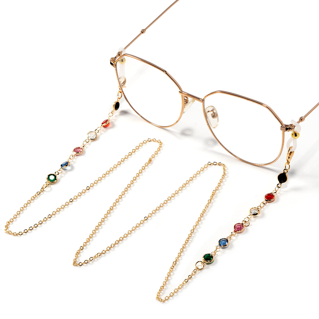 Stylish Decorative Gemstone Eyewear Chain Bowlift