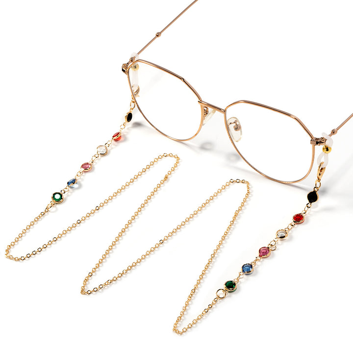 Decorative Crystal Eyewear Chain Bowlift