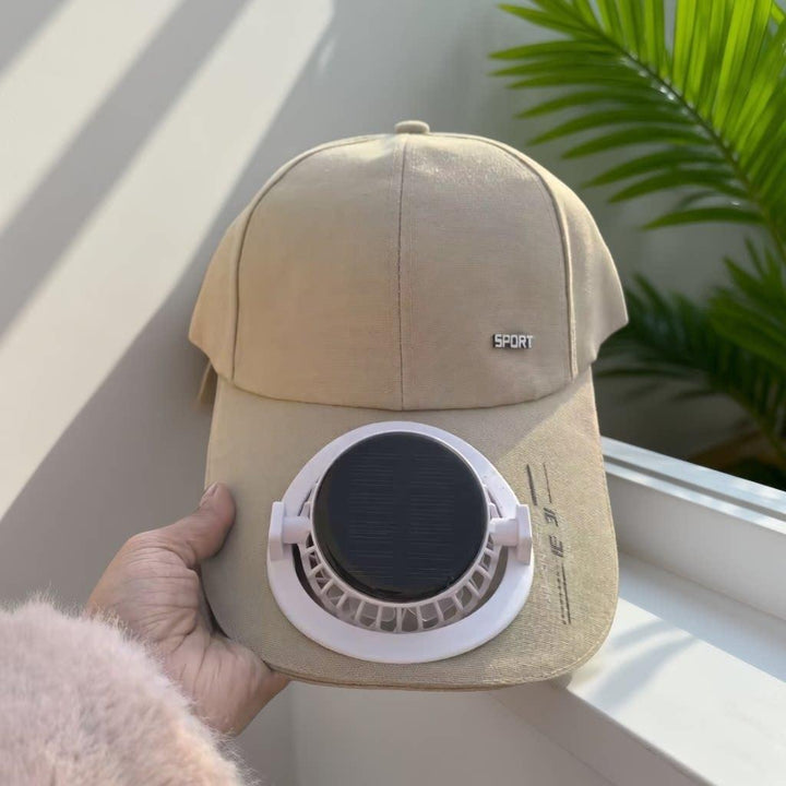 Portable solar-powered USB-C fan with digital battery indicator Bowlift