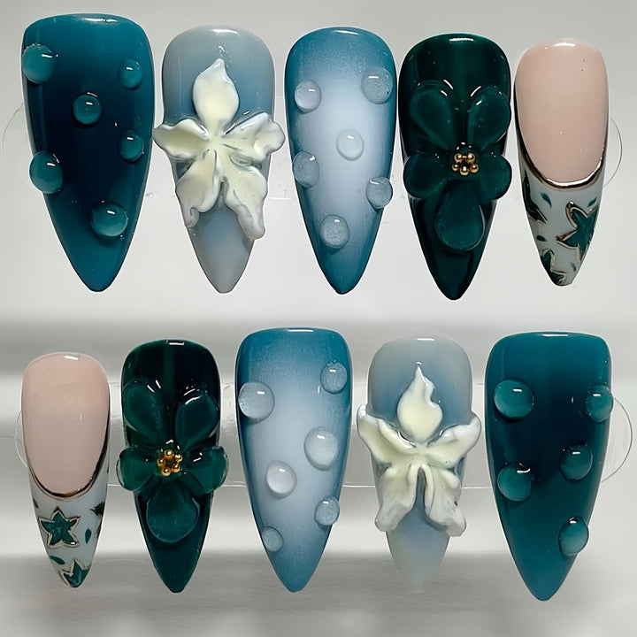 Artistic Gel Nail Art Design Bowlift