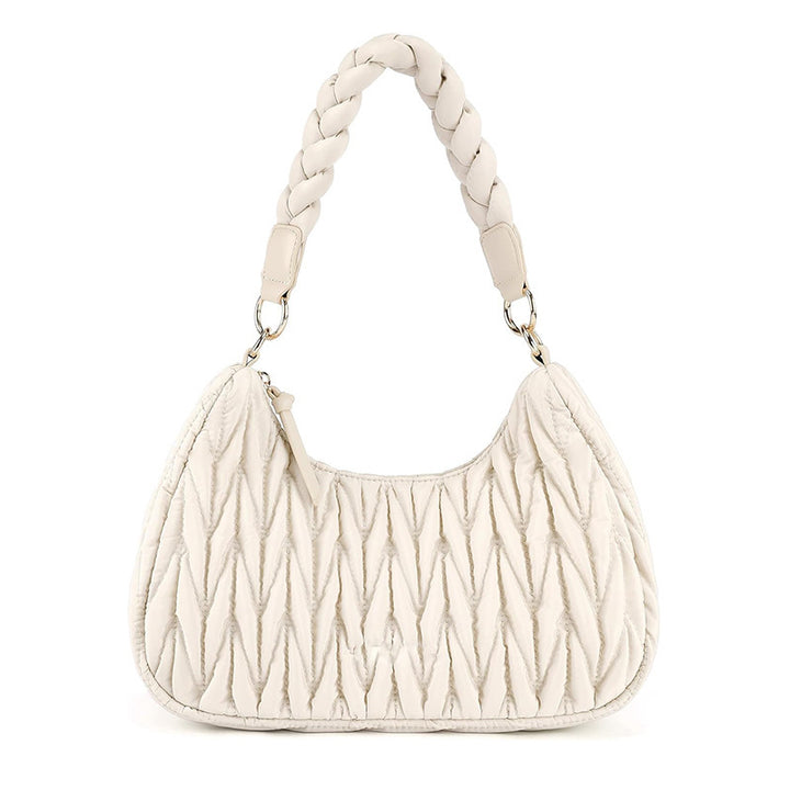 Fashionable shoulder bag with braided shoulder strap Bowlift