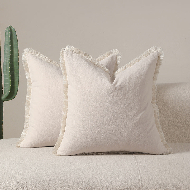 Fringed Decorative Throw Pillows