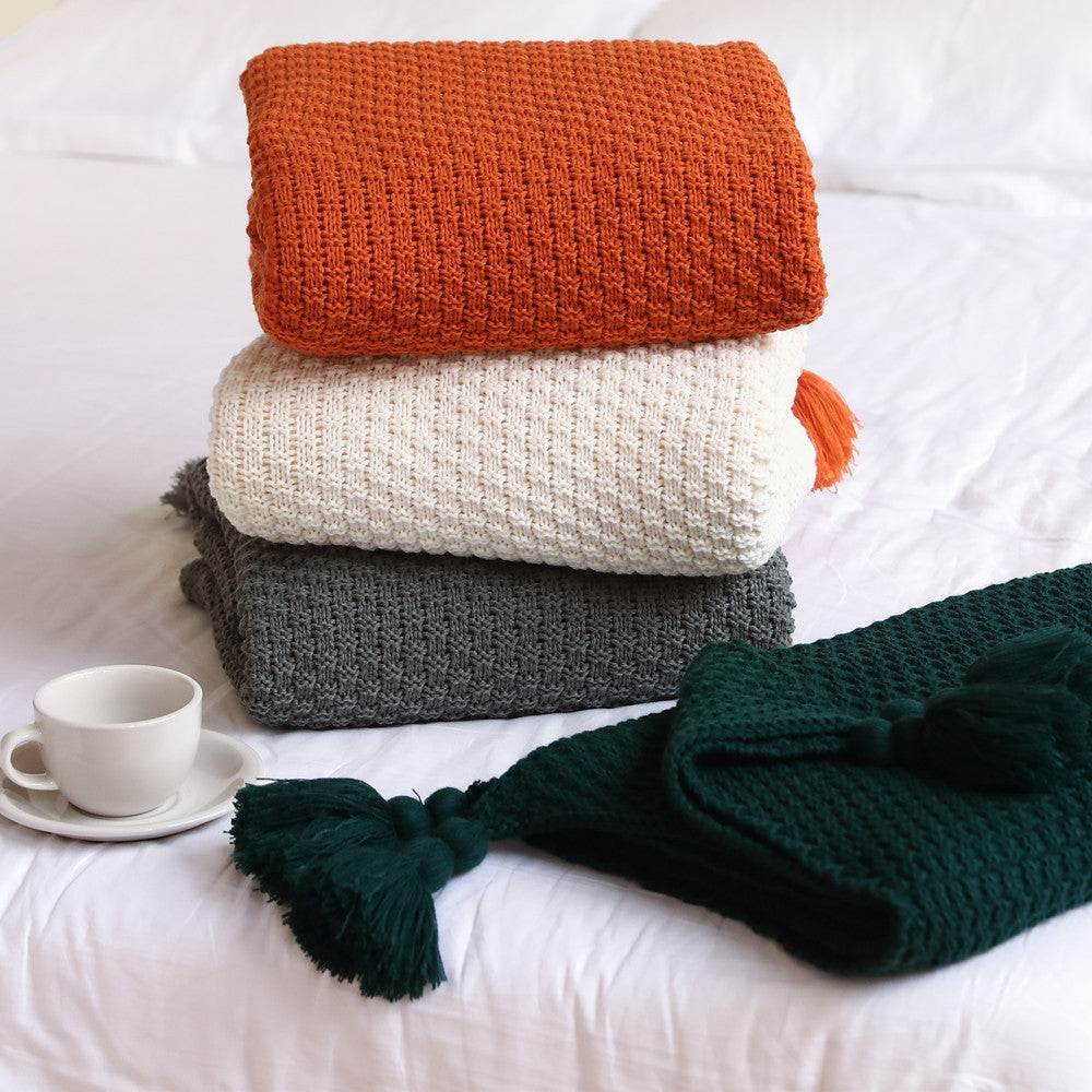 Textured Decorative Throw Blanket