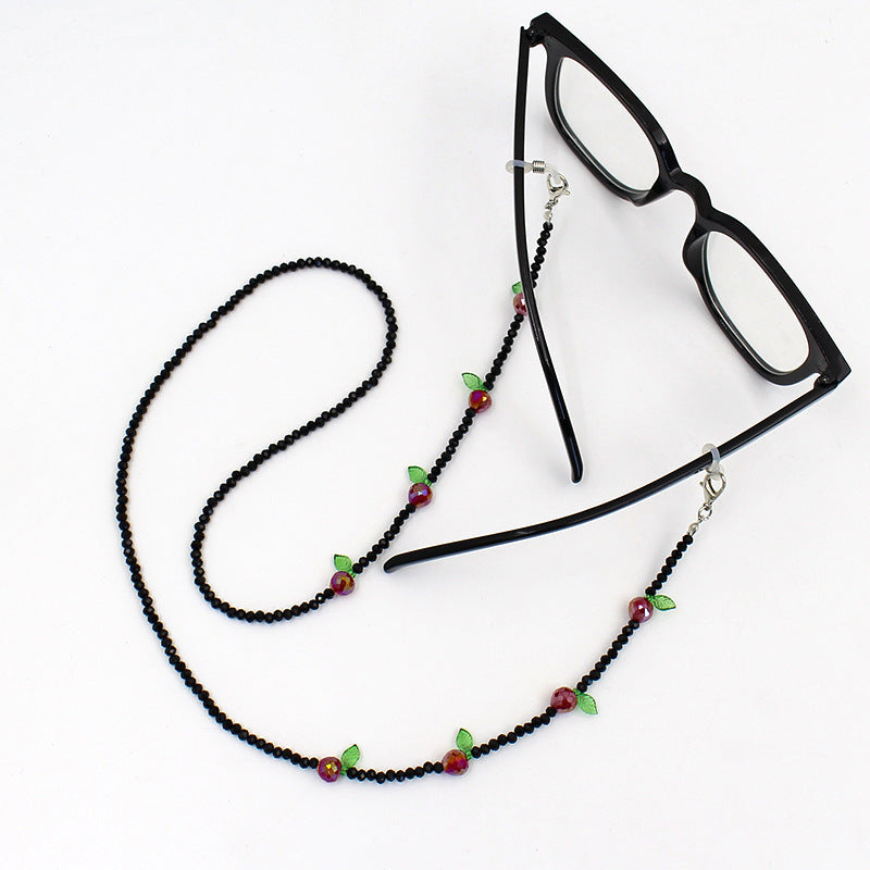 Charming Floral Beaded Eyewear Chain Bowlift