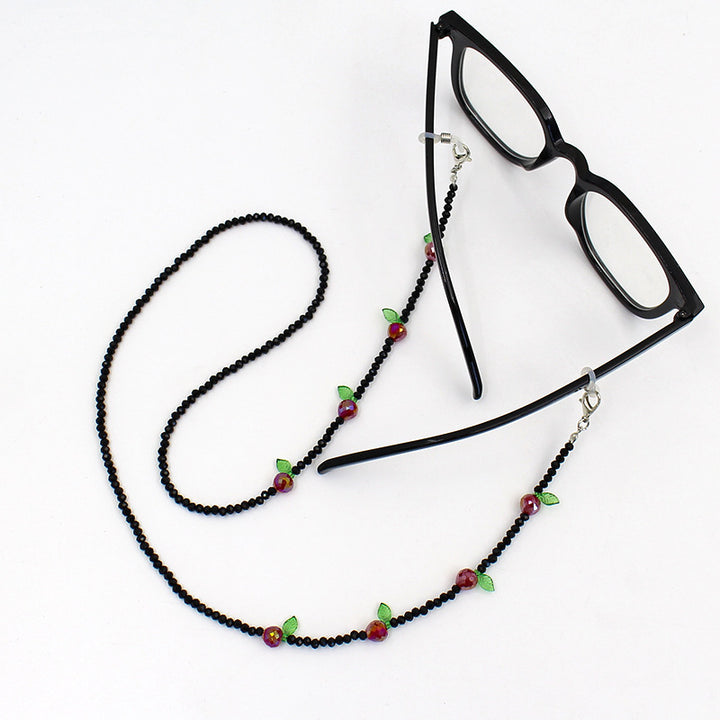 Charming Floral Beaded Eyewear Chain Bowlift