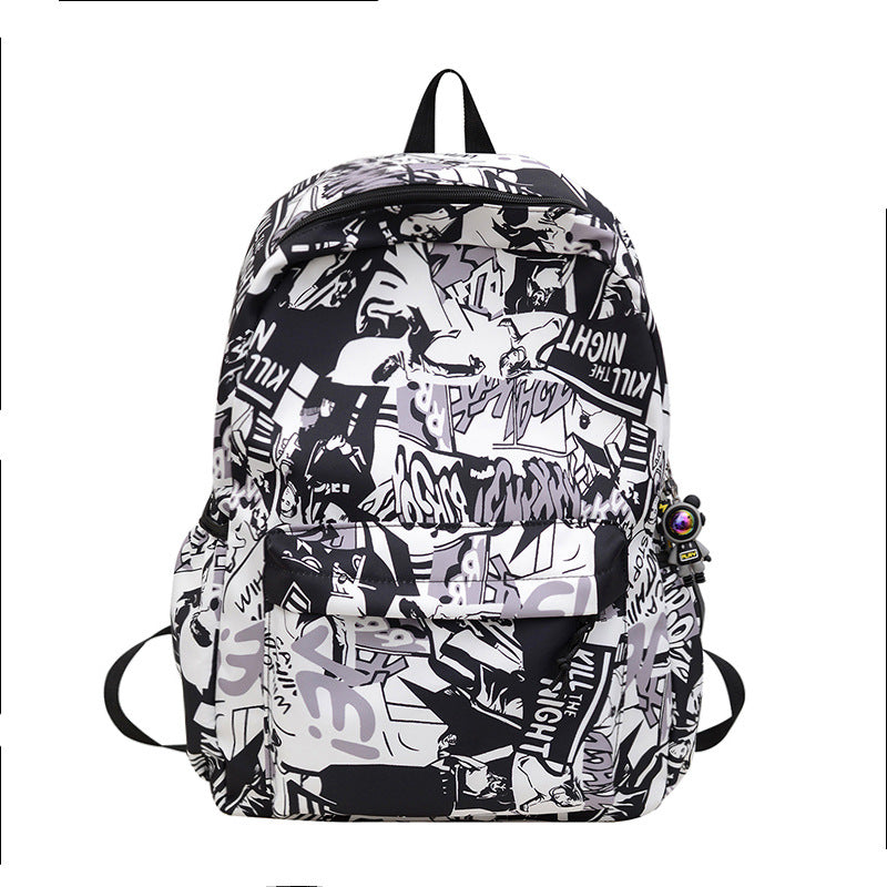 Artistic Graphic Print Backpack Bowlift