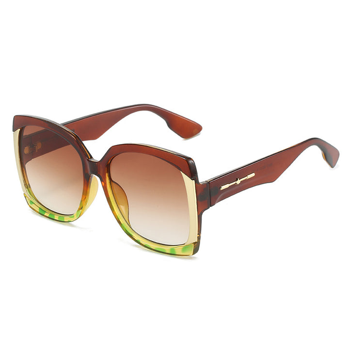 Oversized Tortoiseshell Sunglasses with Gold Accents Bowlift
