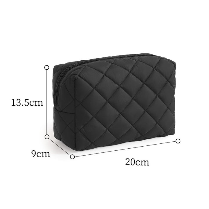 Quilted Leopard Print Makeup Case Bowlift