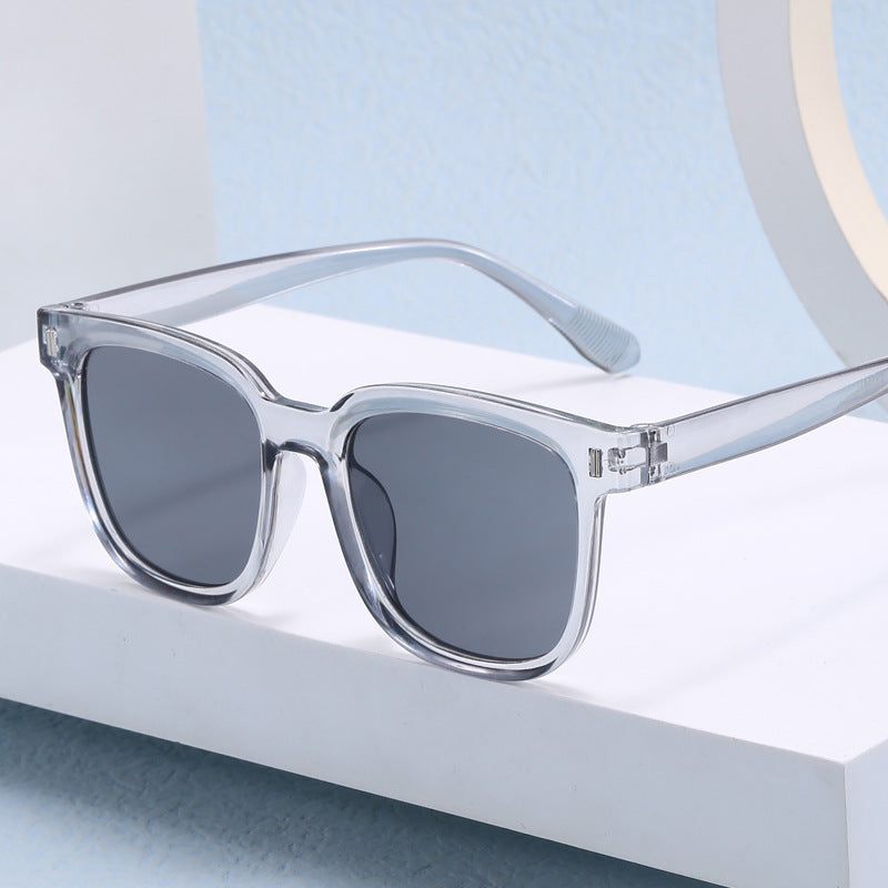 Women Fashionable Square Sunglasses with Transparent Frame Bowlift