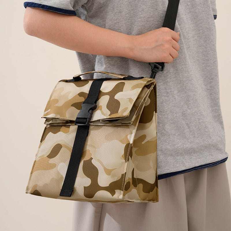 Insulated Camouflage Lunch Cooler Bowlift