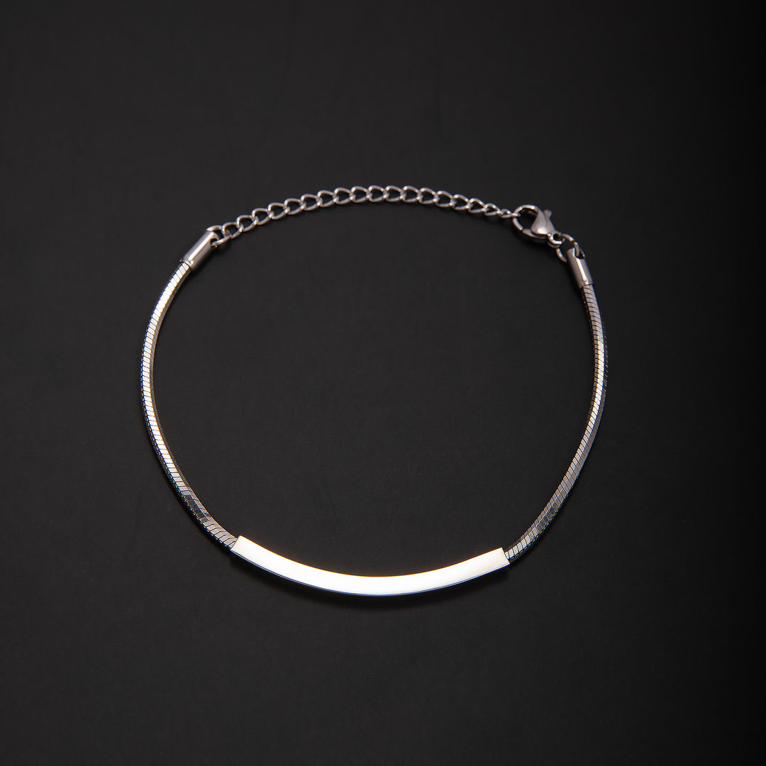 Elegant Minimalist Silver Chain Bracelet Bowlift