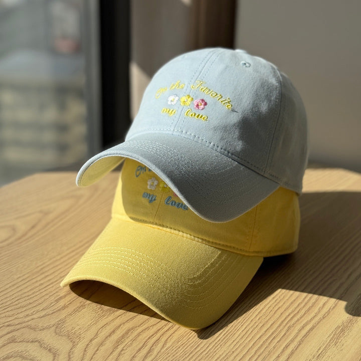 Women's Embroidered Text Cap Bowlift