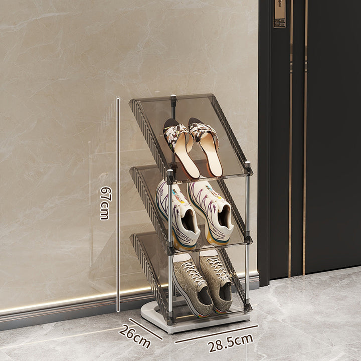 Shoe rack with transparent design Bowlift