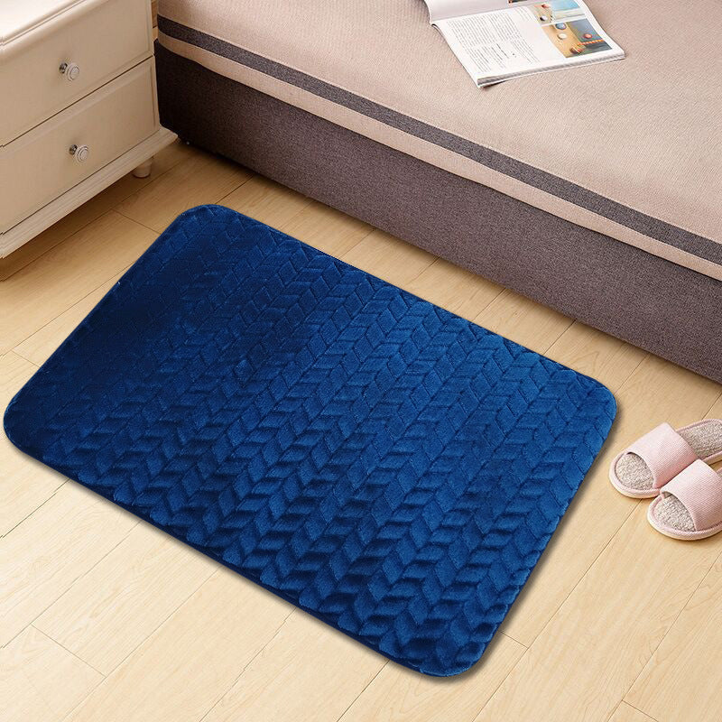 Velvet Textured Bathroom Mat Bowlift