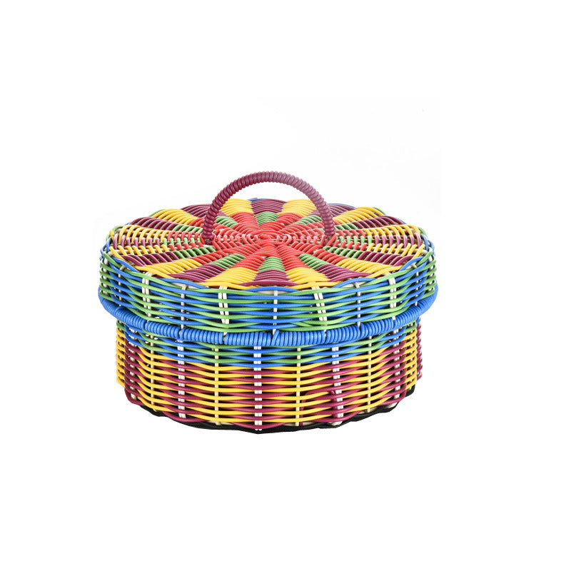Decorative Round Storage Basket Bowlift