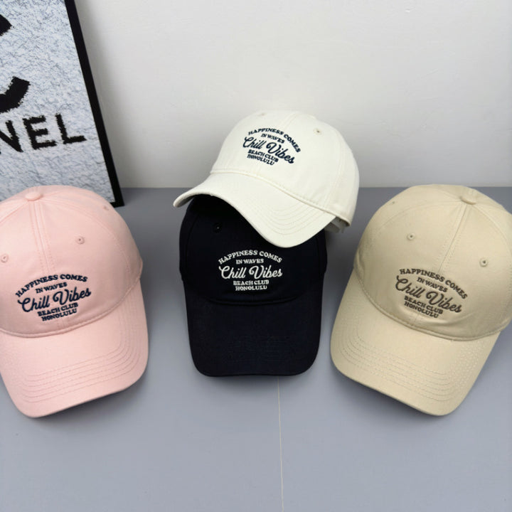 Men's Embroidered Chill Vibes Baseball Cap Bowlift