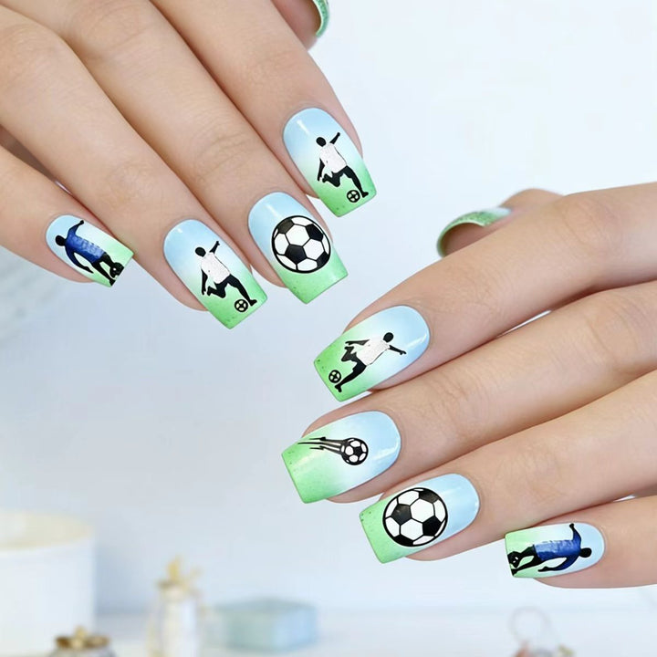 Creative Football Nail Art Bowlift