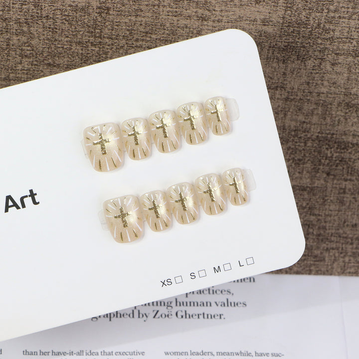 Decorative Press-On Nail Art Set With Elegant Designs Bowlift