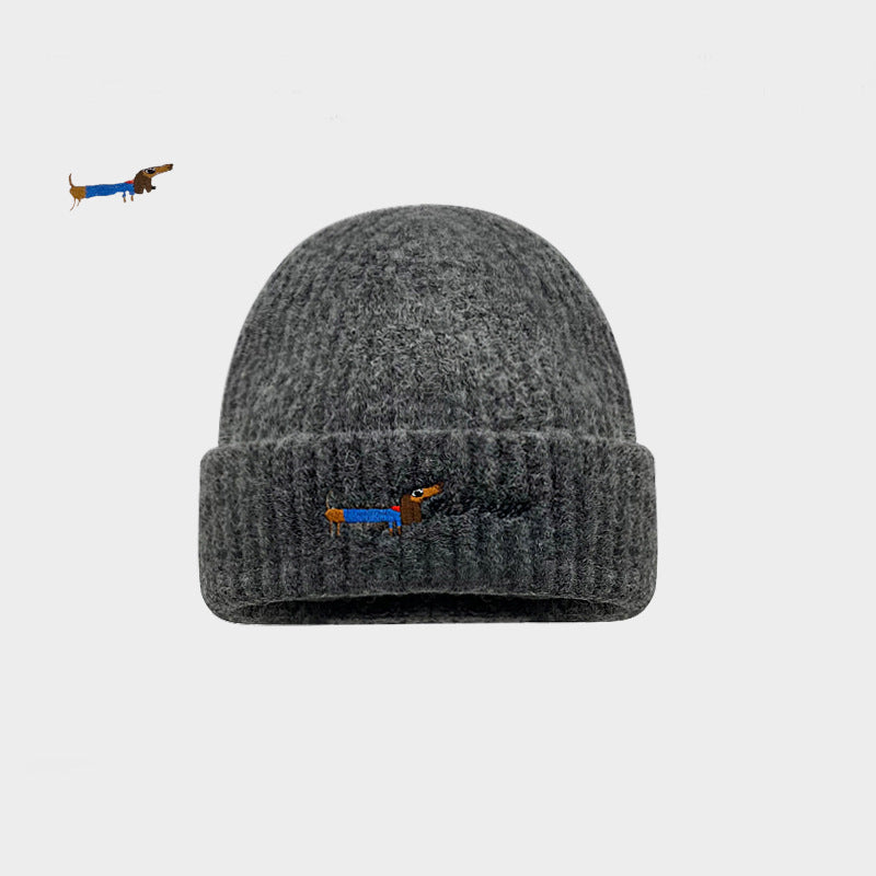 Knitted Dog-Themed Beanie