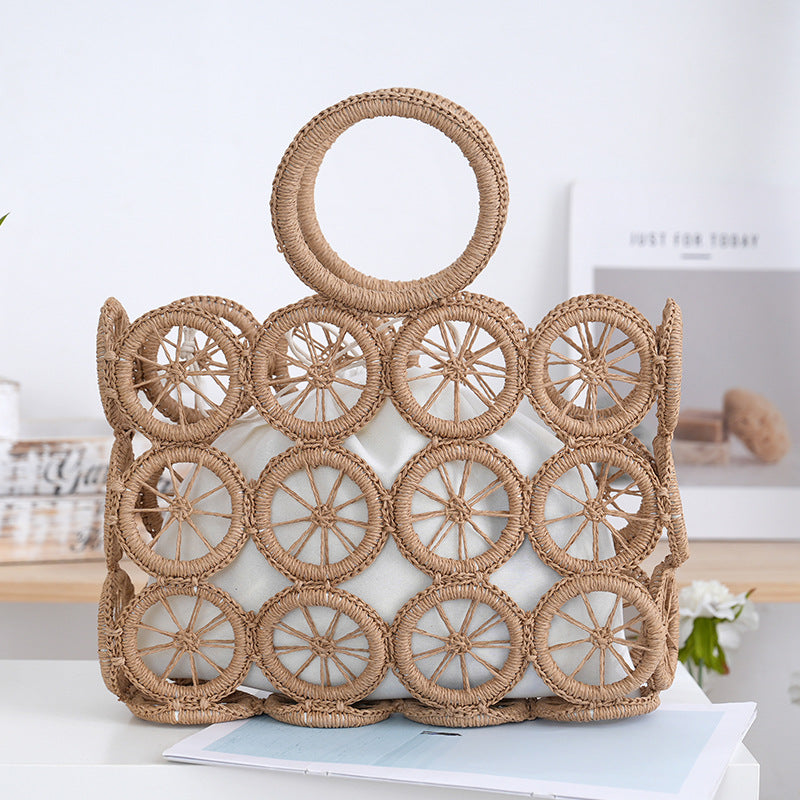 Handbag with elaborate circular details Bowlift