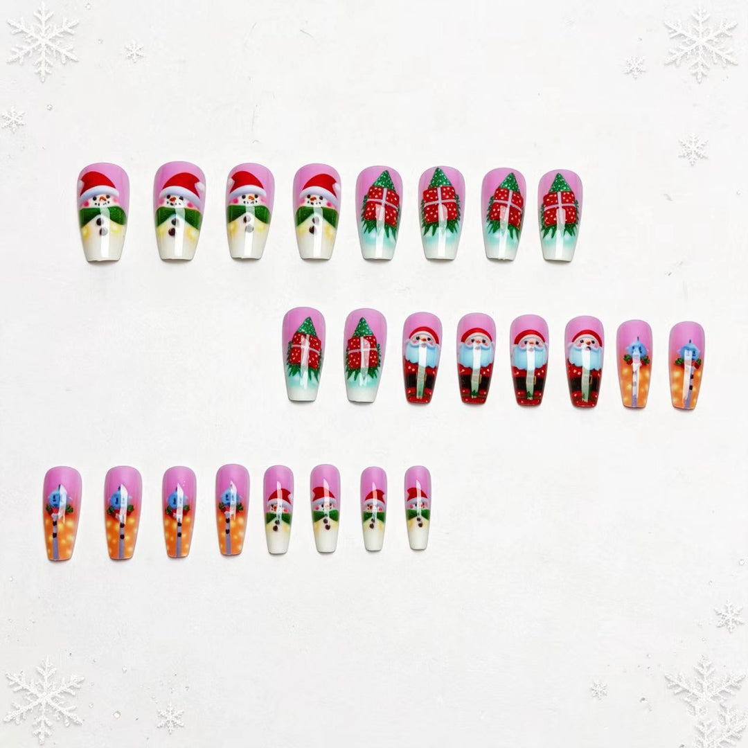 Festive Nail Art Artificial Nails Bowlift