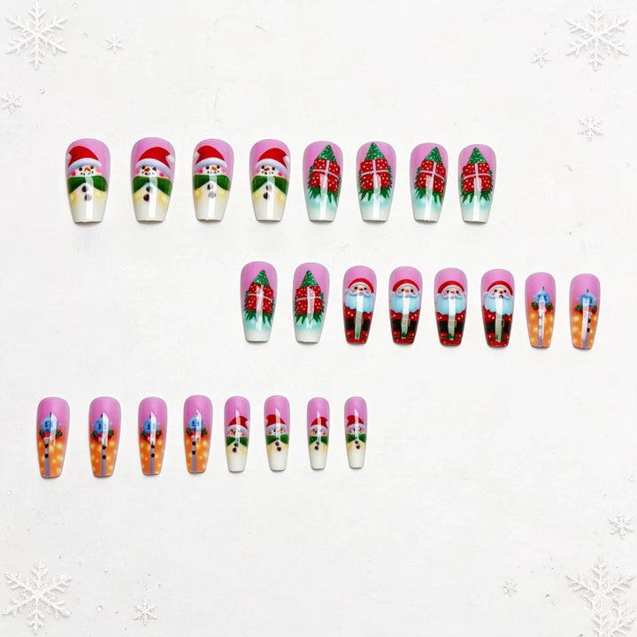 Festive Nail Art Artificial Nails Bowlift