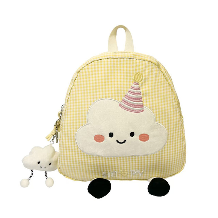 Cloud-Themed Character Backpack Bowlift