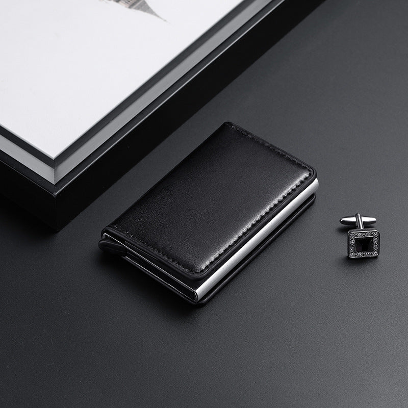 Premium Leather Business Card Holder Bowlift