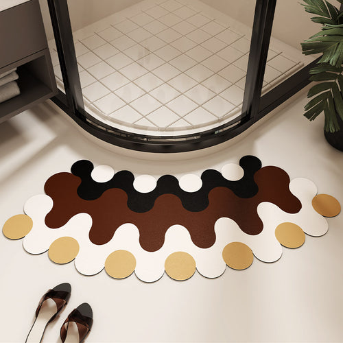 Artistic Water-Resistant Bath Mat Bowlift