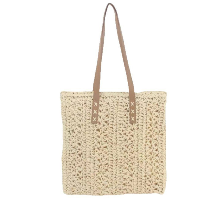 Handwoven beach bag with braided pattern Bowlift