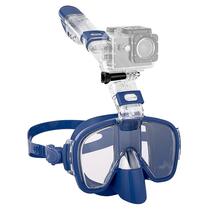 Snorkel mask with integrated swimming goggles Bowlift