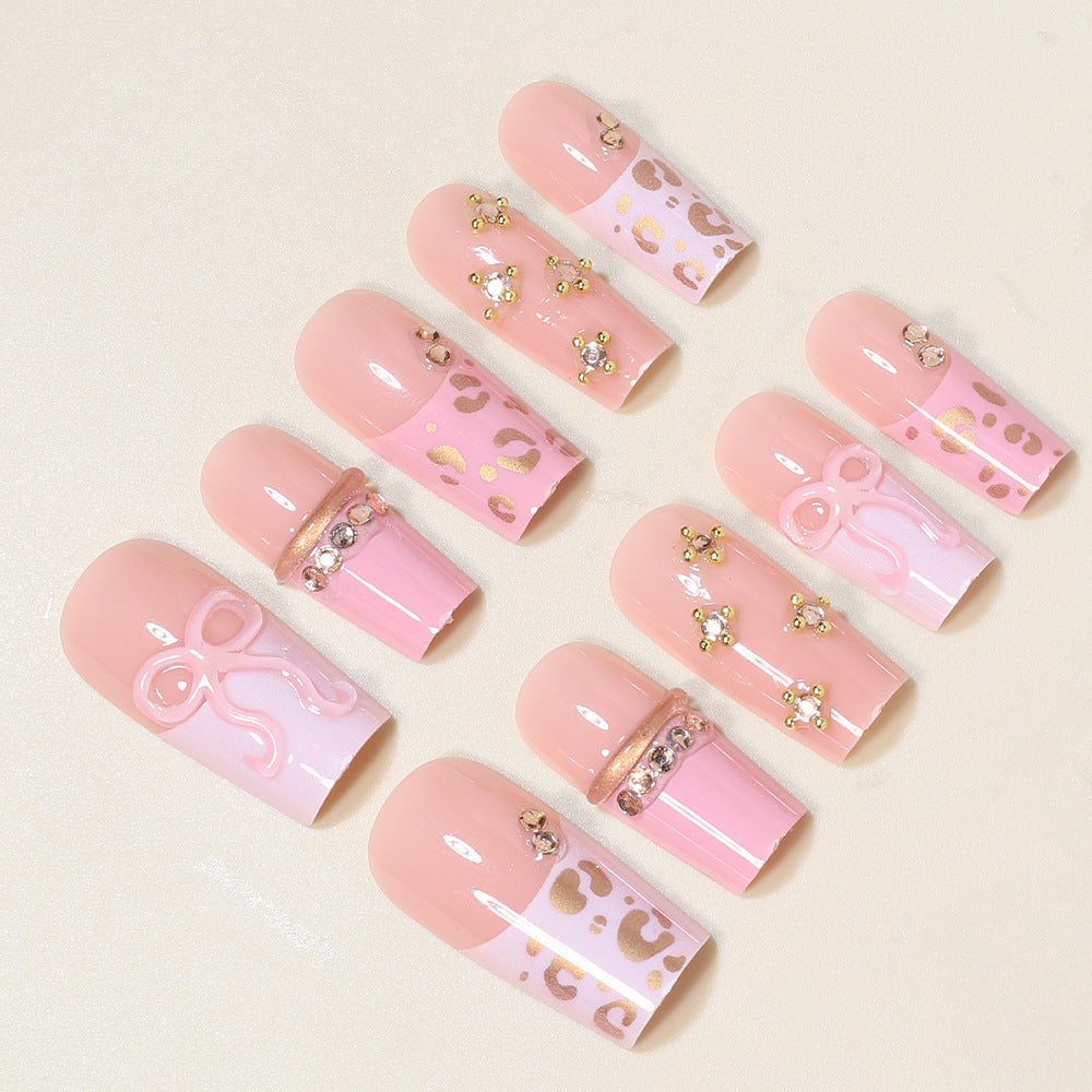 Decorative Long Stiletto Nail Art Tips Bowlift