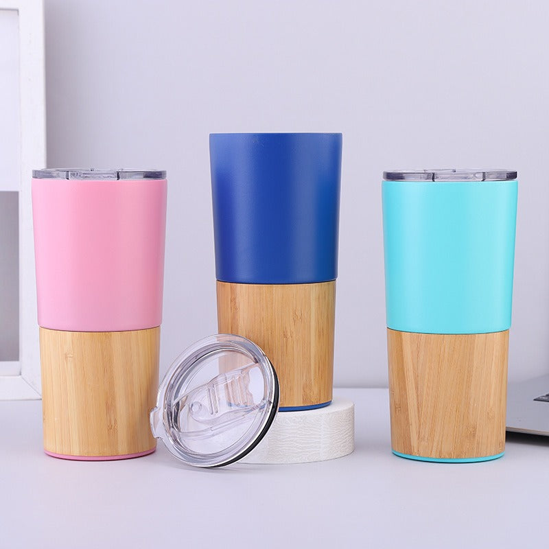 Women eco-friendly coffee mug with bamboo look Bowlift