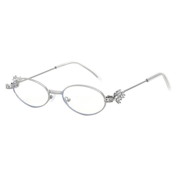 Women's Designer Sunglasses with elegant, mirrored frame and stylish embellishments Bowlift