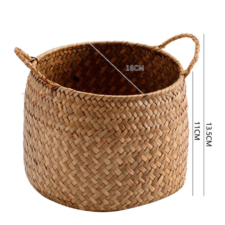Handcrafted Storage Bin with Natural Woven Design Bowlift