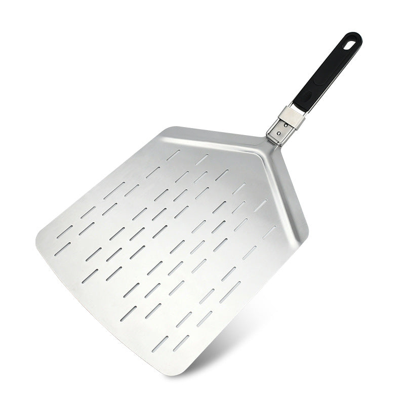 perforated stainless steel pizza peel with folding handle Bowlift