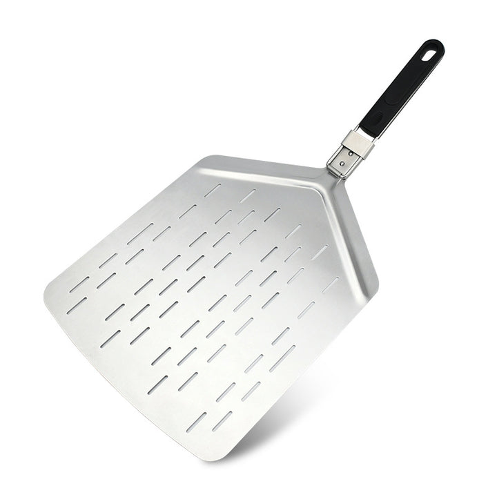 perforated stainless steel pizza peel with folding handle Bowlift