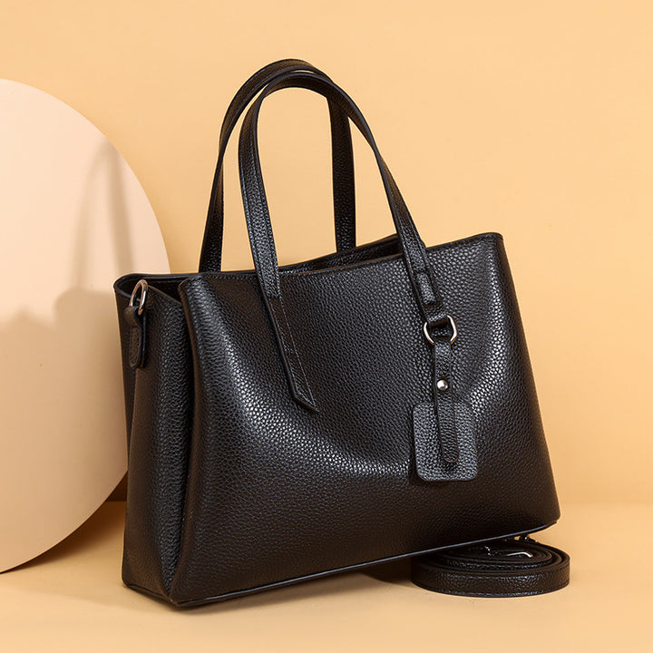 Textured Leather Tote Bag Bowlift 1785771205