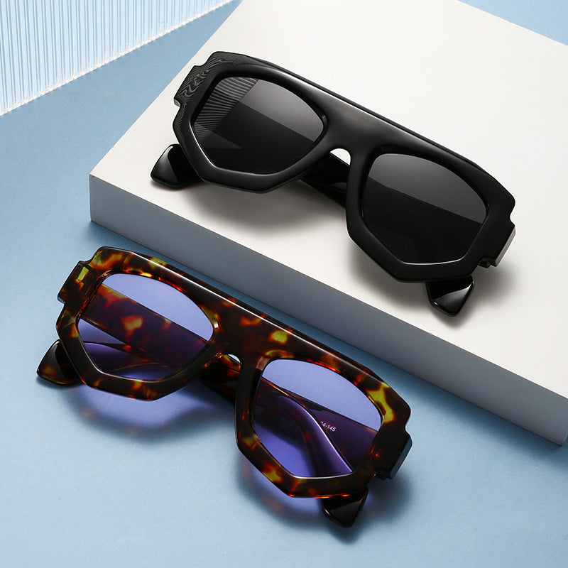 Bold Geometric Shield Sunglasses Bowlift