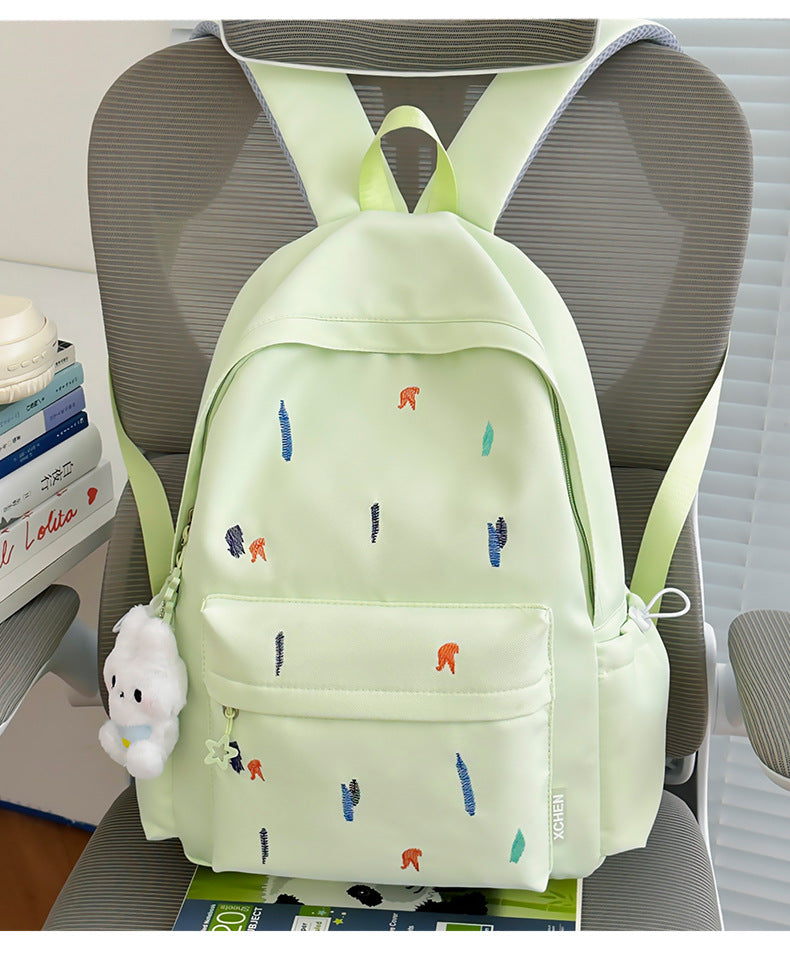 Artistic Embroidered Backpack
