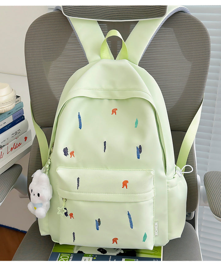 Artistic Embroidered Backpack
