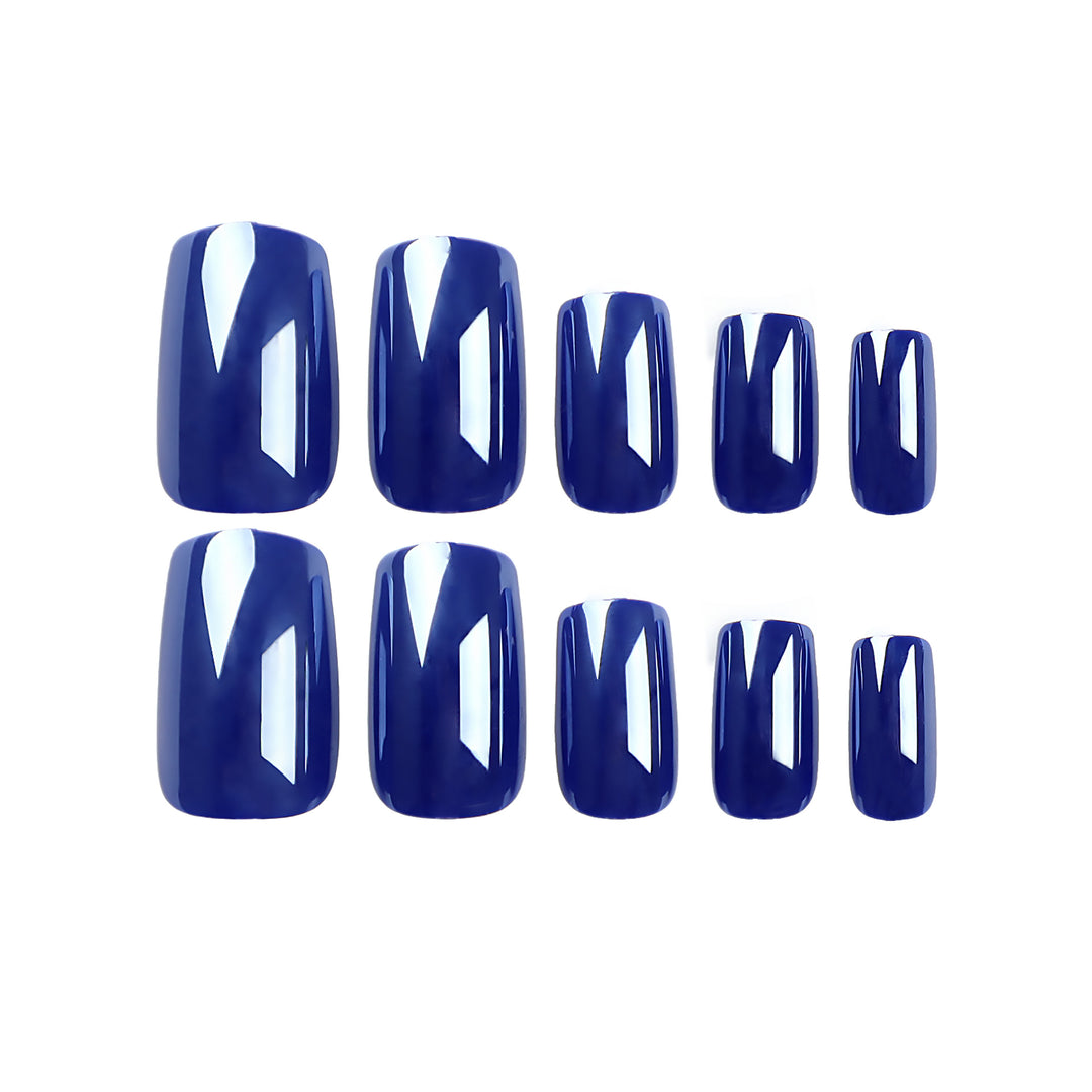 Glossy artificial nails with elegant manicure Bowlift