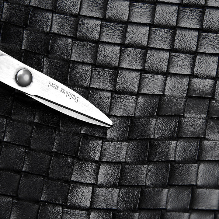 Woven Leather Weekend Duffle Bowlift