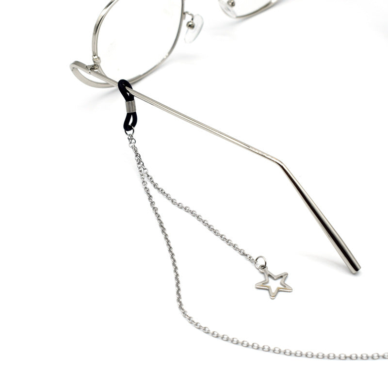 Elegant Star-Accented Eyewear Chain Bowlift