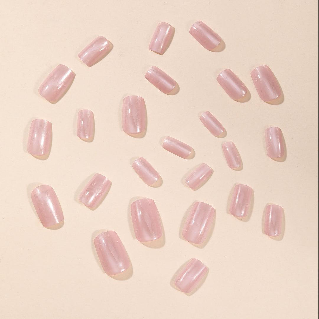 Elegant Glossy Nail Extensions Bowlift